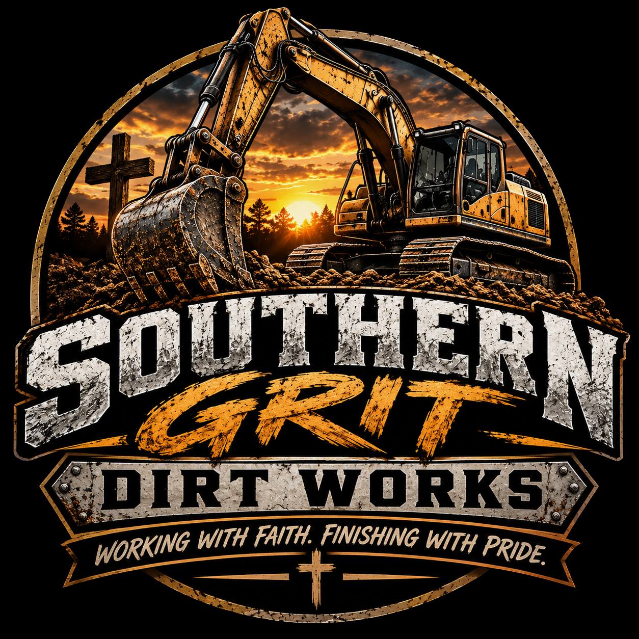 Southern Grit Dirt Works equipment and crew